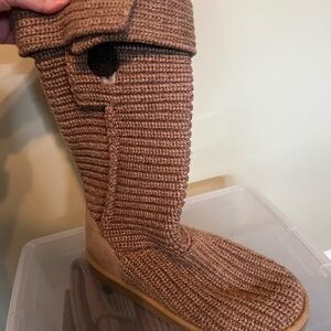 UGG Knit Tall Boots in Tan